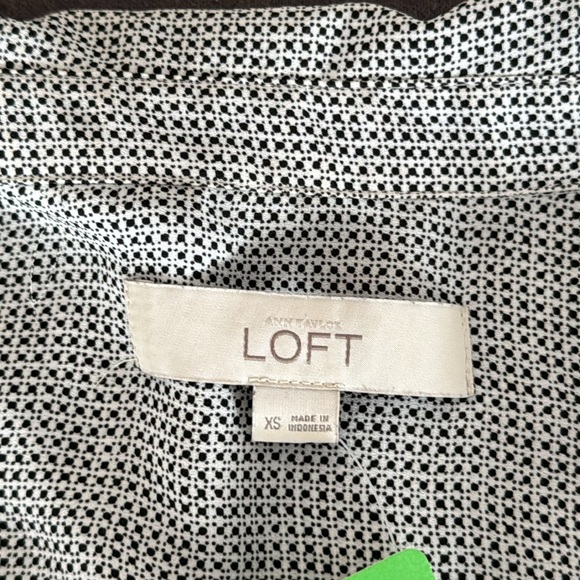 LOFT blouse XS black and white - Picture 8 of 9